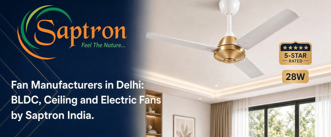 Fan Manufacturers in Delhi: BLDC, Ceiling and Electric Fans by Saptron India