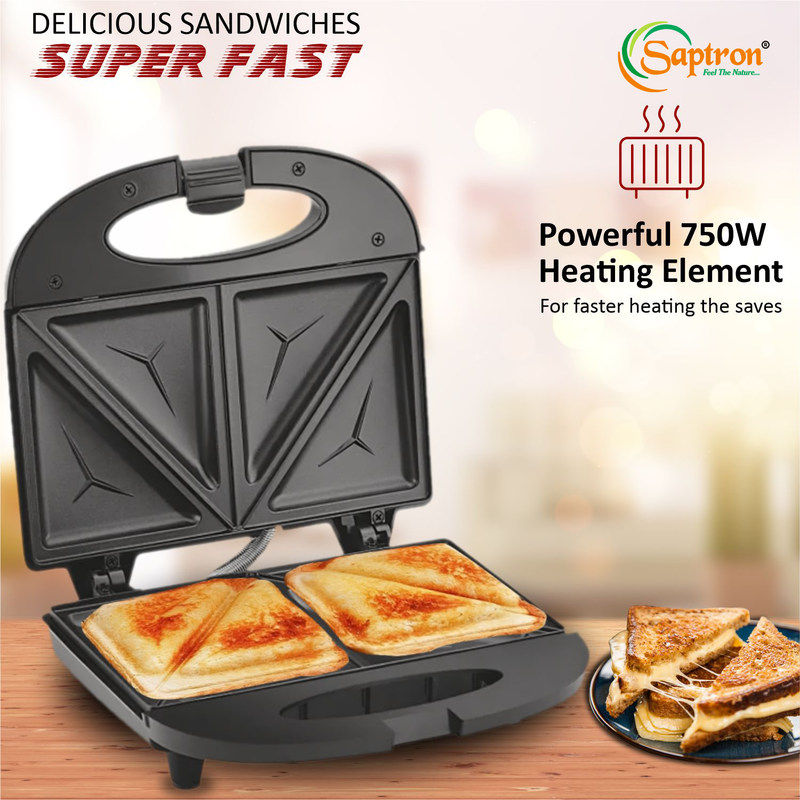 SAPTRON 750W Sandwich Maker