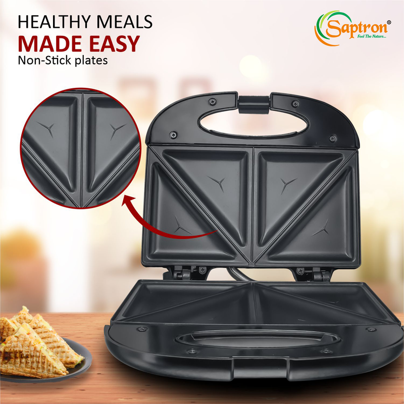 SAPTRON 750W Sandwich Maker