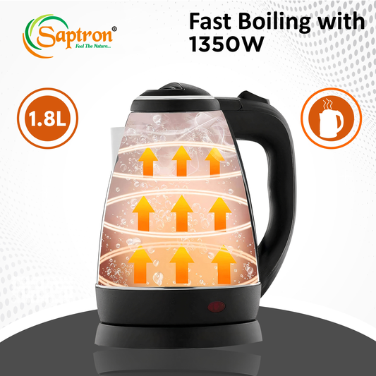 SAPTRON Insta Boil Pro Multi Cooker Electric Kettle (1.8 L, Silver)
