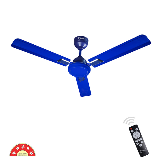 SAPTRON  TURBO-D 1200 mm BLDC Ceiling Fan with Remote Control (5 Star |3 Blades | Blue) with 2 Years Warranty