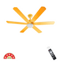 SAPTRON  HUNTER-X BLDC Ceiling Fan 1200 mm 6‑Blade (5 Star | Golden | Pack of 1) with 2 Years Warranty
