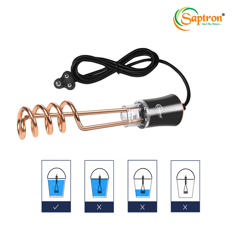 SAPTRON Immersion Water Heater Rod – Fast Heating & Shockproof Design.