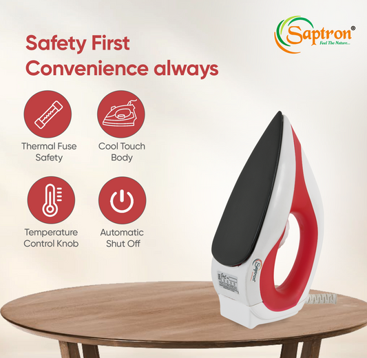 SAPTRON by SAPTRON BMW LIGHT WEIGHT 1000 W Dry Iron (Red)