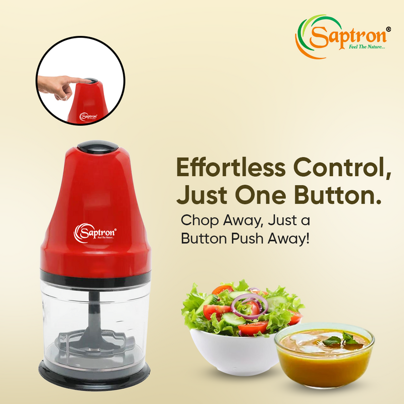 Saptron Electric Hand Chopper | Compact and Powerful for Quick Vegetable Chopping