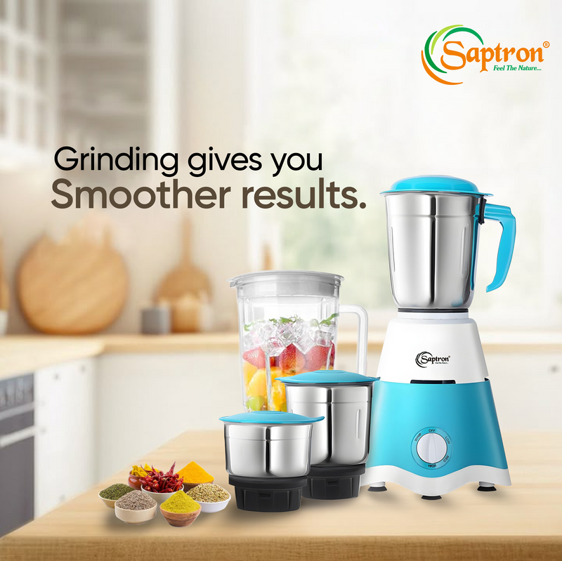 SAPTRON 4 Jar Mixer Grinder (Blue)