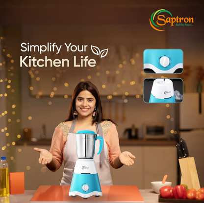 SAPTRON 3 Jar Mixer Grinder (Blue)