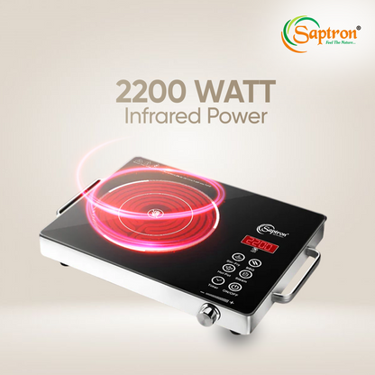 SAPTRON 2200 W Infrared Cooktop Touch Panel (Black, SAPTRONHEAT PRO TP2100)