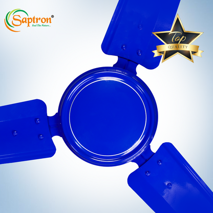 SAPTRON TURBO 1200 mm BLDC Ceiling Fan with Remote Control (5 Star |3 Blades | Blue) with 2 Years Warranty