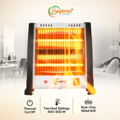 QUARTZ ROOM HEATER (SIDE BUTTON) . Powerful 800W Performance.