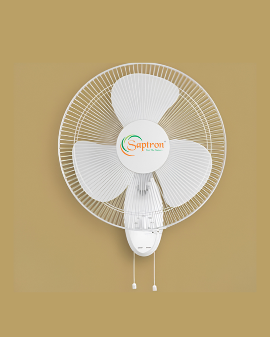 SAPTRON Wall Fan 100W | Remote Controlled | 100% Aluminium Winding | White | 2 Years Warranty