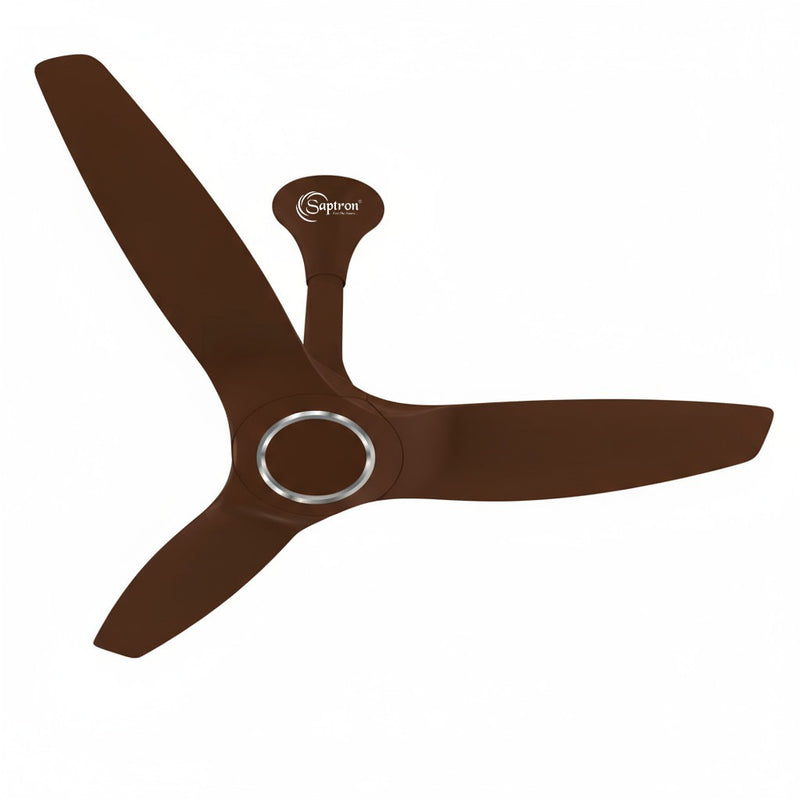 SAPTRON SCA34XSA with 2 Years Warranty JAGWAR 1200 mm BLDC Ceiling Fan with Remote Control (5 Star |3 Blades | Brown)