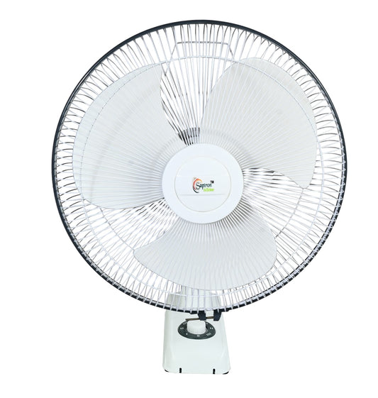 SAPTRON BLDC Wall Fan – 45W, 5-Star Energy Efficient, 7-Speed Remote Controlled, White.
